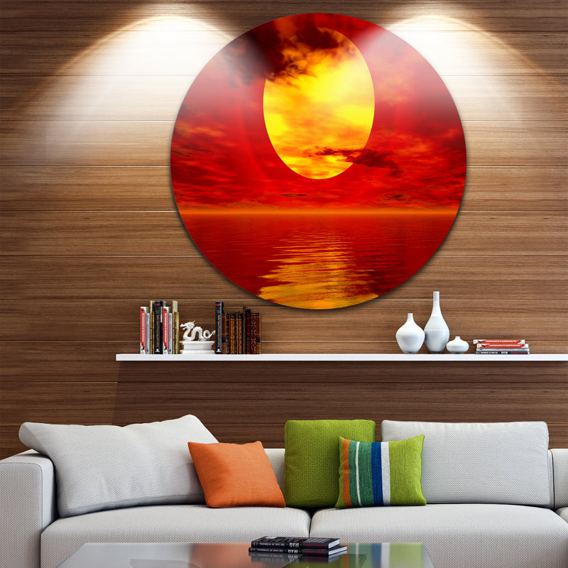 «Golden Sun Sink» - reproduction, H 36 po x l 36 po x P 1 po, Toile tendue