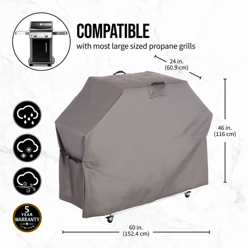 Housse pour barbecue résistante à l'eau Hoan, H 46 po x l 60 po x P 24 po