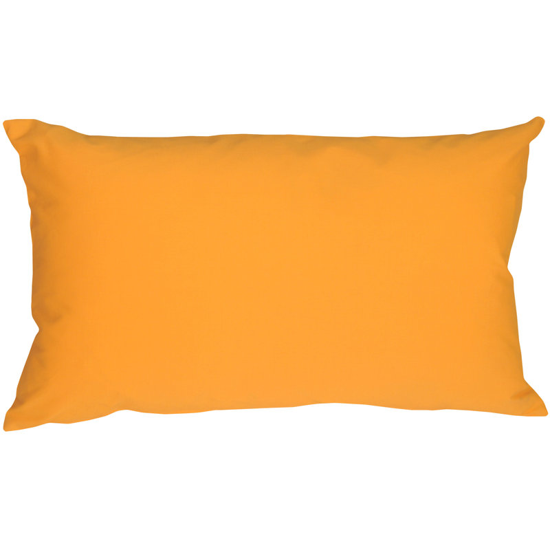 Caravan Lumbar Pillow, 12" H x 19" W x 6" D, Amber Yellow