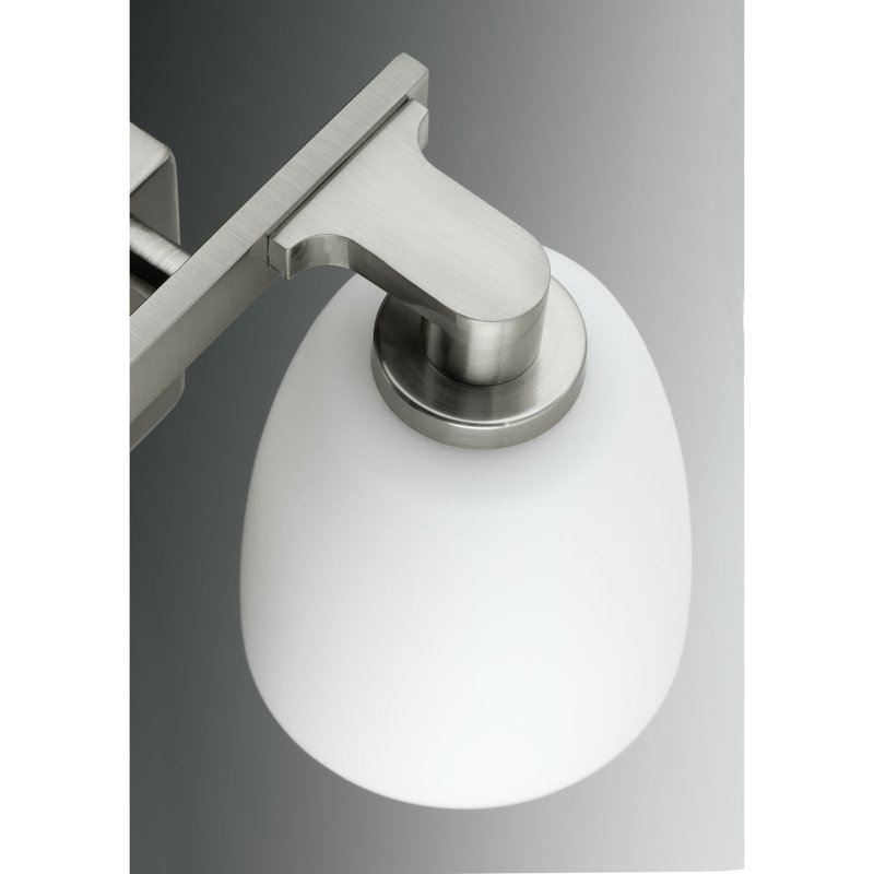 Éclairage pour salle de bain 2 lumières à intensité variable Angelinea, Nickel brossé