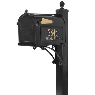 Deluxe Package Post Mounted Mailbox