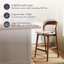Tabouret de comptoir tapissier Rena-1961571476