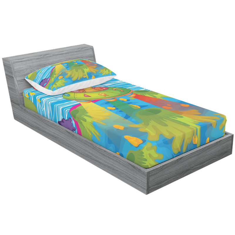 Microfiber Sheet Set, Twin Sheet Set with Fitted Sheet