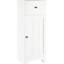 Armoire de salle de bain avec tablette réglable et tiroir - Organisateur blanc classique