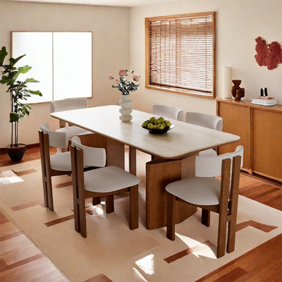 Thickened rock plate dining table sets