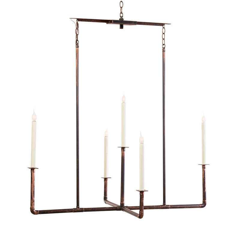 Brass 5 - Light Chandelier