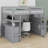 Loft Bed With Desk And Shelves, Two Built-In Drawers, Storage Staircase-869583723