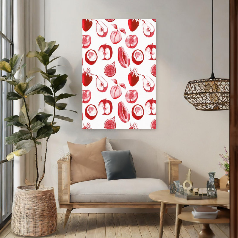 Fruit, décoration, nourriture, agrumes, art contemporain coloré, minimaliste, fruits, été, H 48 po x l 32 po