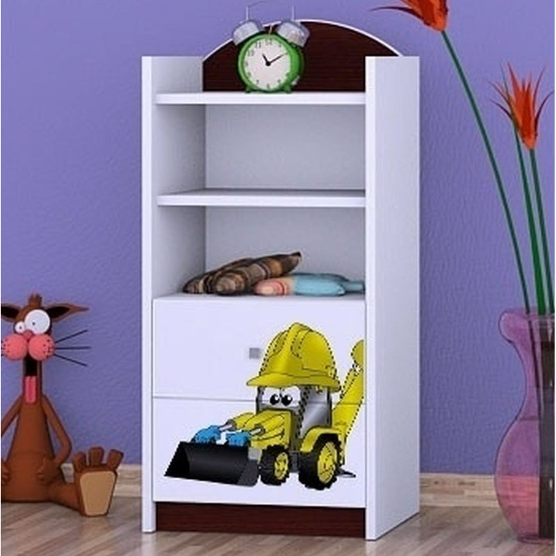 Jocelyn 96cm H Kids Cube, Wenge, 92cm H x 45cm W x 34cm D