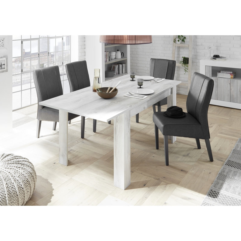Aarju Extendable Dining Table, White