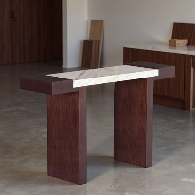 Table d'entrée en bois massif chinois