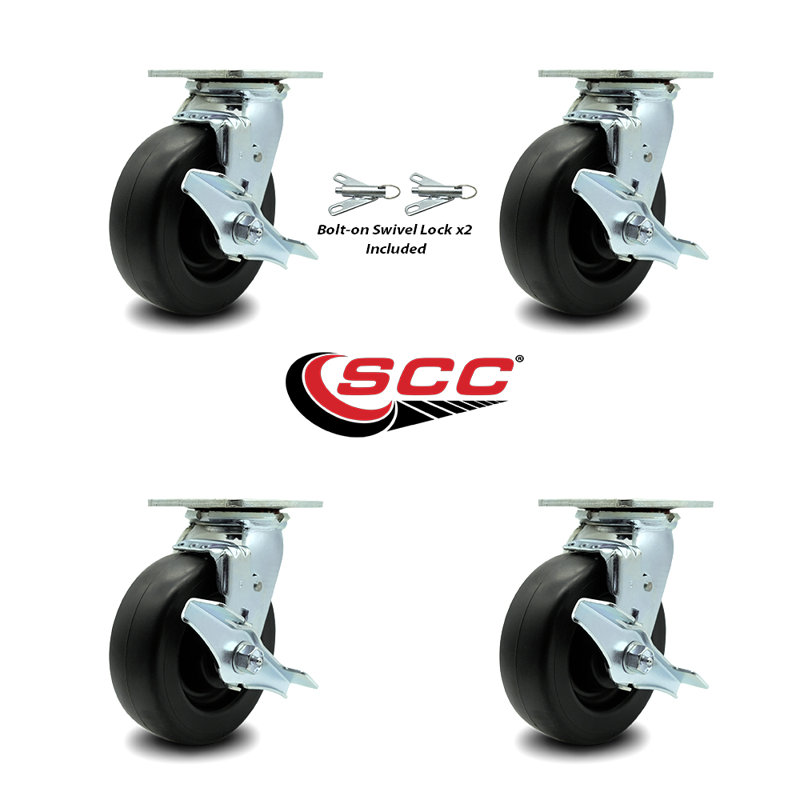 4-Piece Polyolefin Caster Set