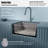 Karran Quartz 24-3/8'' X 19-1/8'' Single Bowl Undermount Kitchen Sink Kit-65980513
