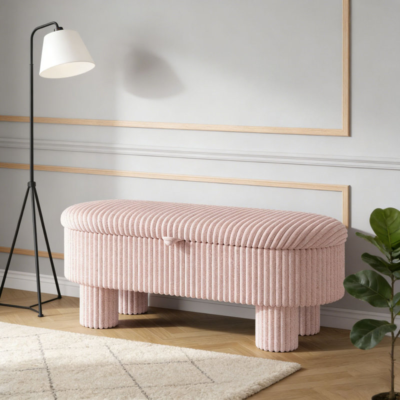 Banc rembourré Modern, Pink