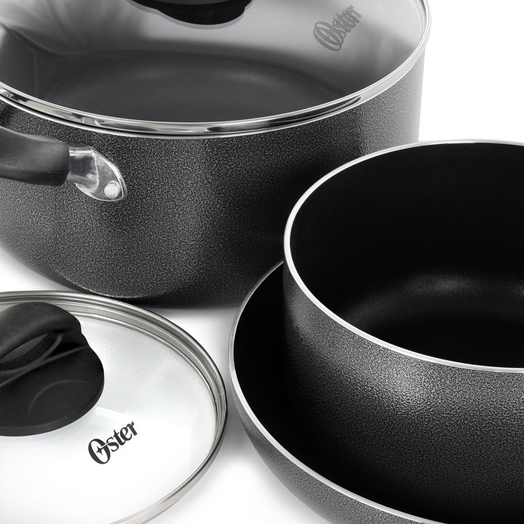 Oster 7-pc. Aluminum Dishwasher Safe Cookware Set