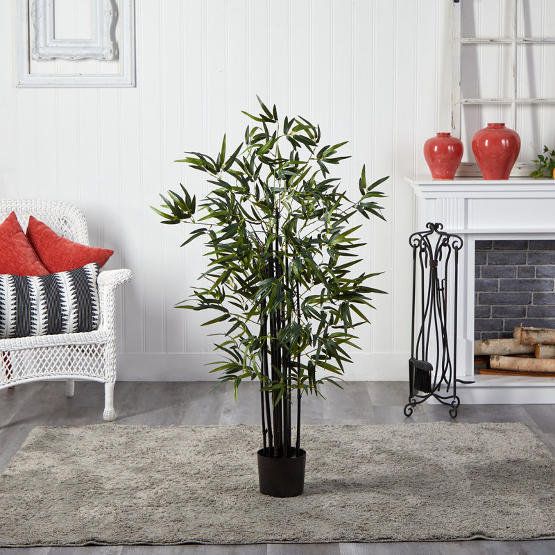 Bambou artificiel en pot, H 48 po x l 29 po x P 29 po / 575 feuilles