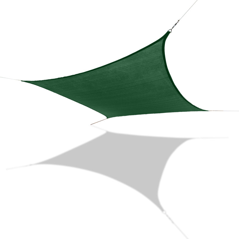 Voile d’ombrage carré 11 pi 10, Vert forêt, 7 pi 6 po x 7 pi 6 po