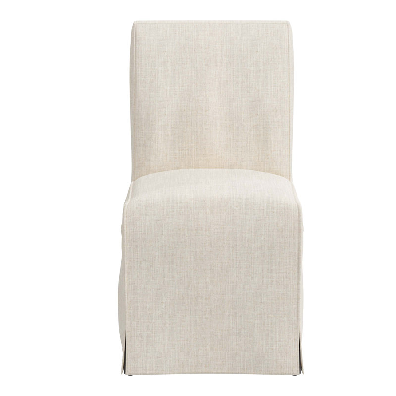 Chaise parsons rembourrée Sumatra, Lin classique talc