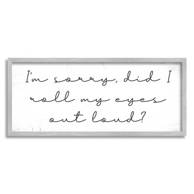 «Eye Roll Rustic Calligraphy Giclee», art mural texturé par Daphne Polselli