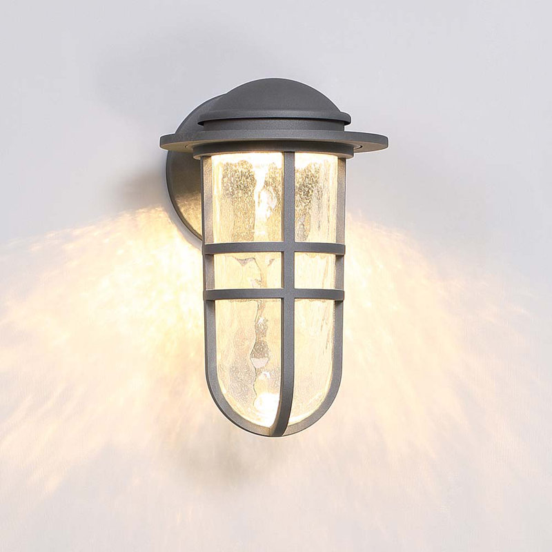 Taraval LED Wall Light, Graphite, 9.5" H x 6" W x 7.125" D