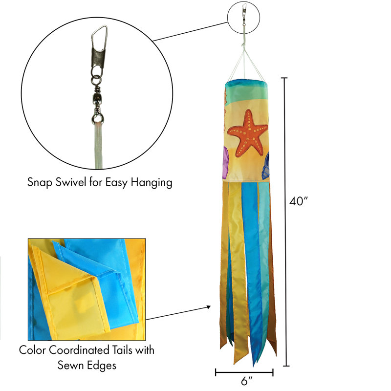 40" Seashell Windsock