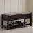 35" Shoe Storage Bench with Cushion, Entryway Storage with Storage-396528054