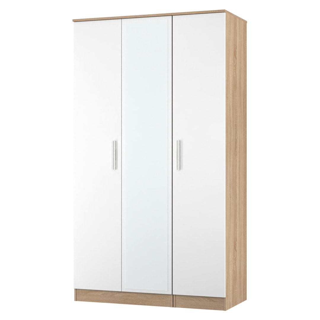 Fully Assembled Contrast 2 Door Wardrobe