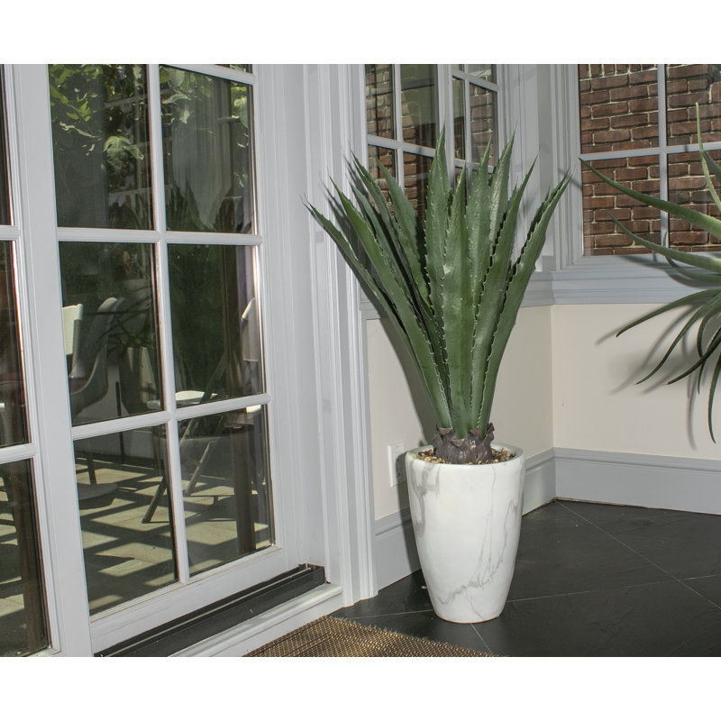 Agave artificiel 43 po en pot