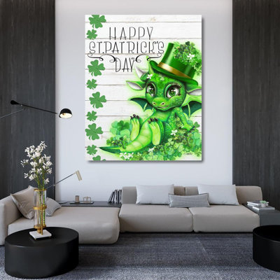 Art graphique sur toile tendue Trinx Sheena Pike, St Dragon's Day Lil DragonZ