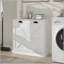 Armoire de trieur de linge à deux compartiments inclinable - blanc