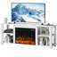 Brayanna Unfinished TV Stand for TVs up to 65" with Fireplace Included-1340300563