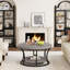 Round Coffee Table With Storage, 2-Tier Cocktail Table-887951355