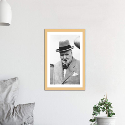 «Winston Churchill Portrait», photographie encadrée