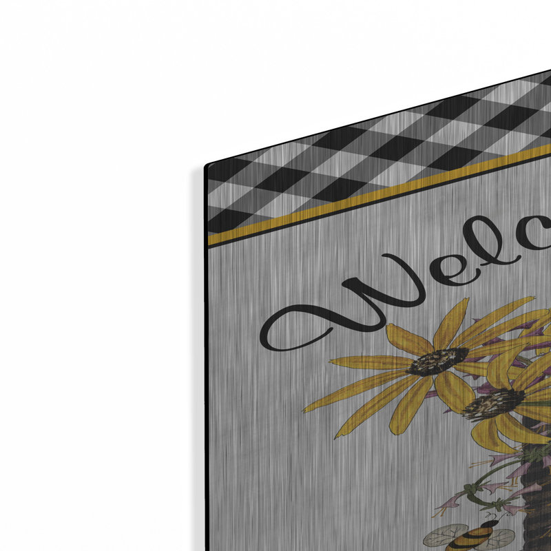 «Welcome Friends» par Linda Spivey, H 36 po x l 24 po