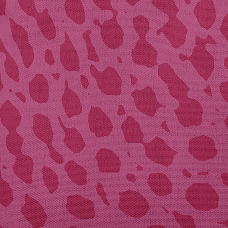 Pink Animal Print Square Polyester Throw Pillow