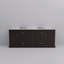 Ensemble de meuble-lavabo double double 84 po x 22 po avec plateau en marbre de Carrare et robinet-971894074-971894079