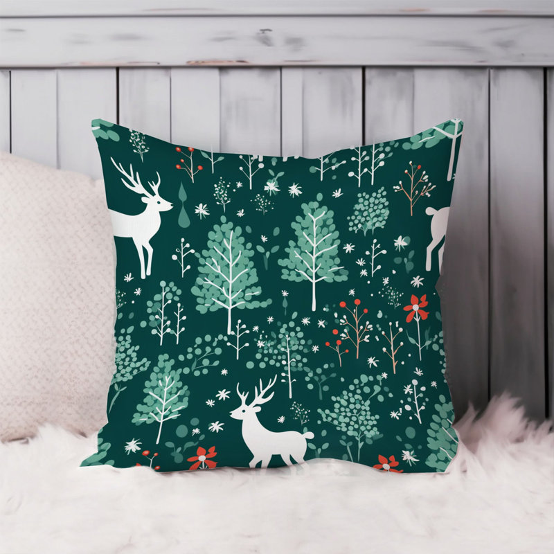 Holiday Christmas Reindeer IX Modern, 18"H x 18"W