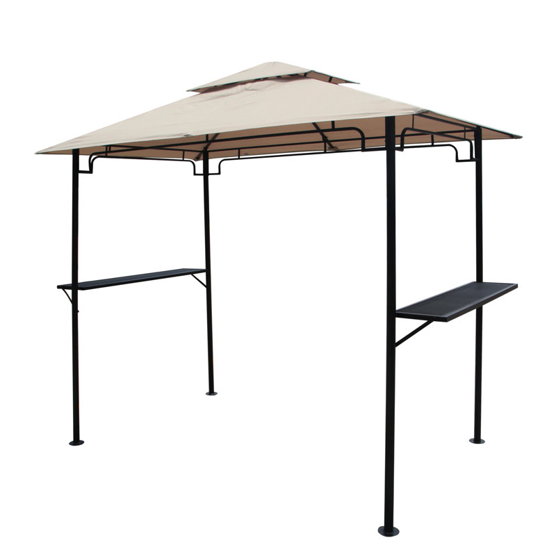Pavillon de jardin en acier l 8 pi x P 5 pi, Beige