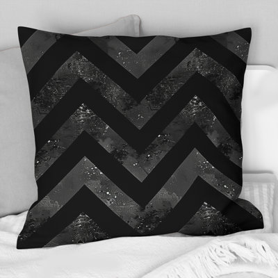Chevron Flow II - Chevron Throw Pillow