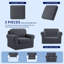 Stretch Separate Box Cushion Armchair Slipcover-1446600111