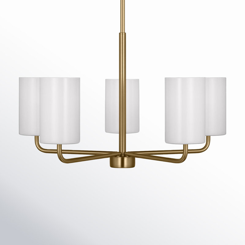 Kera Vincente 5 - Light Chandelier, Gold, No