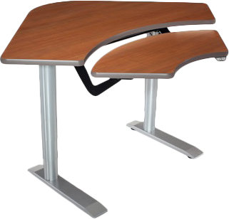 Armstrong Trapezoid Height Adjustable 59'' L Training Table with Modesty Panel