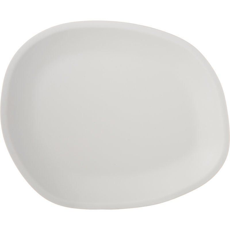 Carlisle Food Service Products Ridge Melamine Platter, Cement