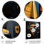 «Yellow and Black Robot Revolution», art mural en métal de science-fiction-1148339324
