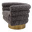 Fauteuil demi-tonneau pivotant de 34,25 po Maguire-117445553
