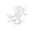 Chaise berçante légère et luxueuse-100093963