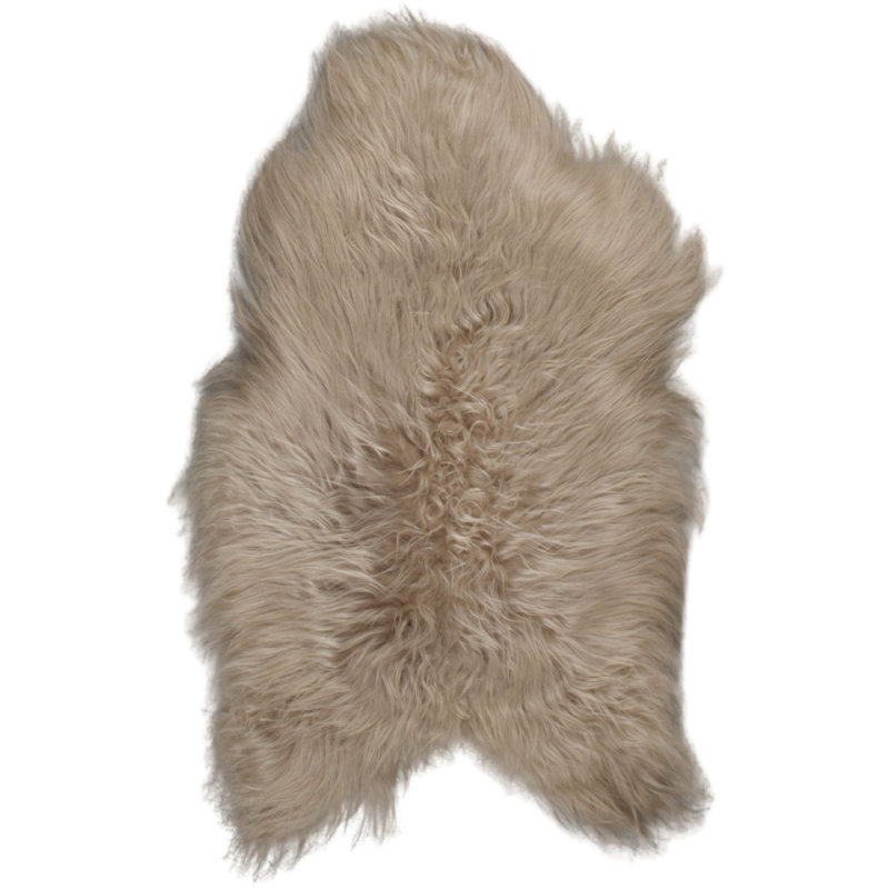 Aloni Solid Colour Sheepskin Hand Woven 60cm X 95cm Area Rug