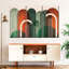 Mid-Century Arches Orange Green - ensemble de 3 toiles tendues-1701553381
