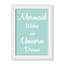 «Mermaid Wishes and Unicorn Dreams», impression sur papier-47848425-47848431