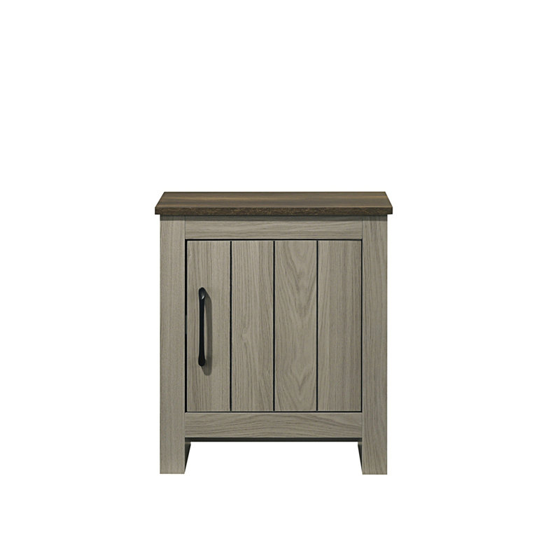 End Table, Side Table, Nightstand With 1 Door, Bed Side Table